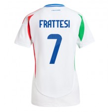 Italia Davide Frattesi #7 Bortedrakt Kvinner EM 2024 Kortermet